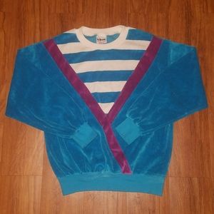 Vintage Striped Color Block Sweater